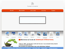 Tablet Screenshot of generiqueinternational.com